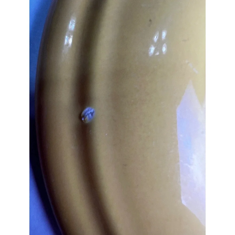 Vintage Genuine Fiesta Ware Yellow Saucer Plate Pottery HLC USA 6.25